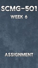 Completing the Three Paper Assignment: SCMG 501 Week 6 Guide