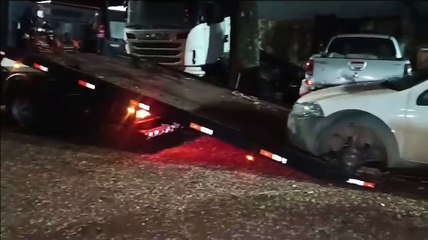 Strada com alerta de furto é localizada pelo GPOM em plantação na BR-163 em Cascavel