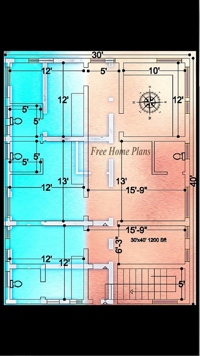30X40 Home Plan 369