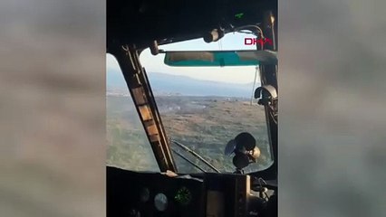 Çeşme'de makilik alanda yangın çıktı!