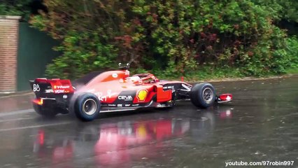 Best of Goodwood Festival Of Speed in the RAIN - Slippery, Close Calls, Drifts, Accelerations, ...