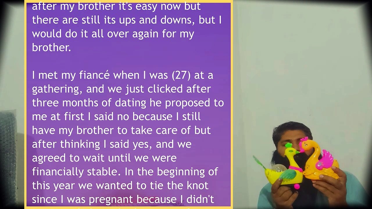 Telling my fiance that my little brother is more important than him and our upcoming wedding