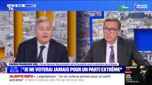 Pierre-François Veil, fils de Simone Veil, estime que Jean-Luc Mélenchon est un homme politique perdu de la République