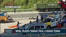 Mobil Pajero Tabrak Truk di Tol Semarang-Batang Kilometer 405, 4 Orang Tewas