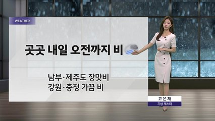 [날씨] 남부 내일 오전까지 장맛비...오후 비 소강상태  / YTN
