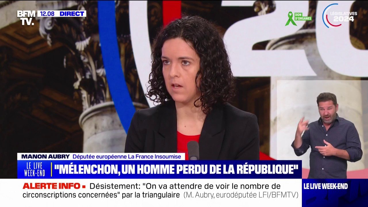 Manon Aubry, eurodéputée LFI: "Les seuls qui ont été condamnés pour des actes antisémites et racistes, c'est l'extrême droite"