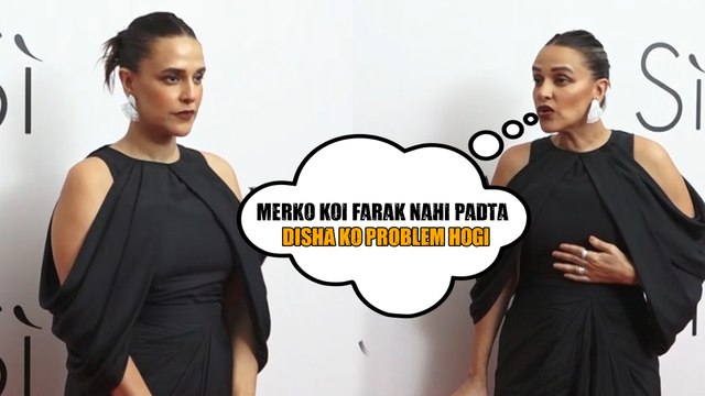Neha Dhupia's Funny Chit-Chat With The Paps At Giorgio Armani's Grand Launch Event