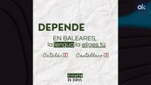 Campaña para la libre elección de lengua en Baleares en la semana de la matriculación