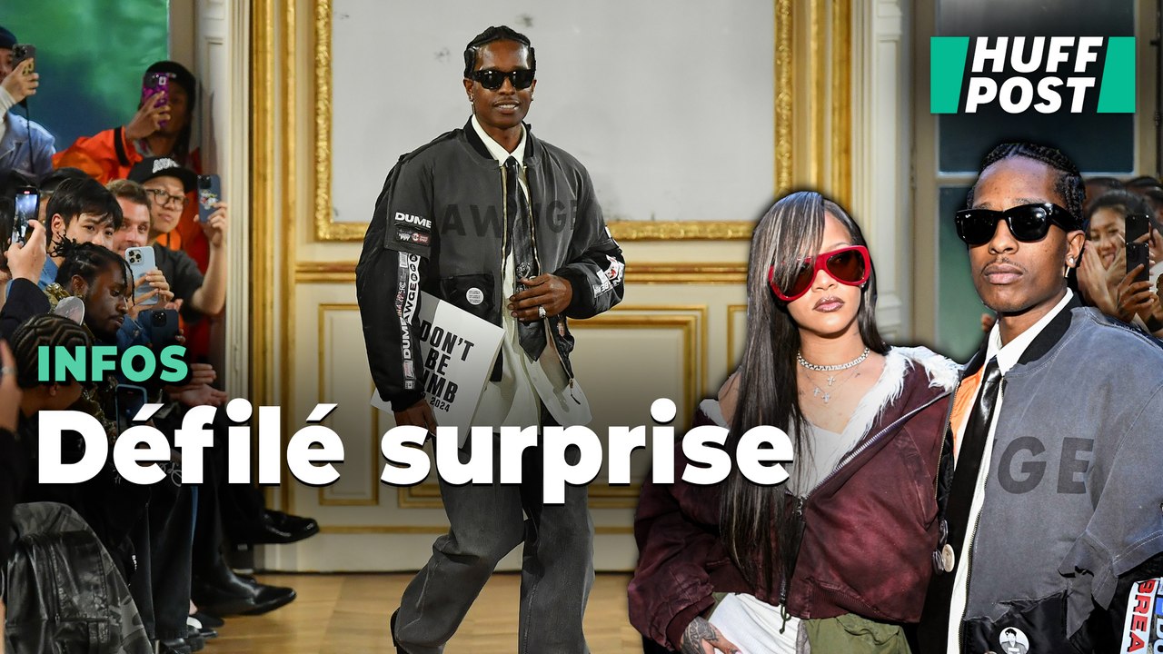 A$AP Rocky créé la surprise à la Fashion Week de Paris avec un défilé de mode (et Rihanna est sa plus grande fan)