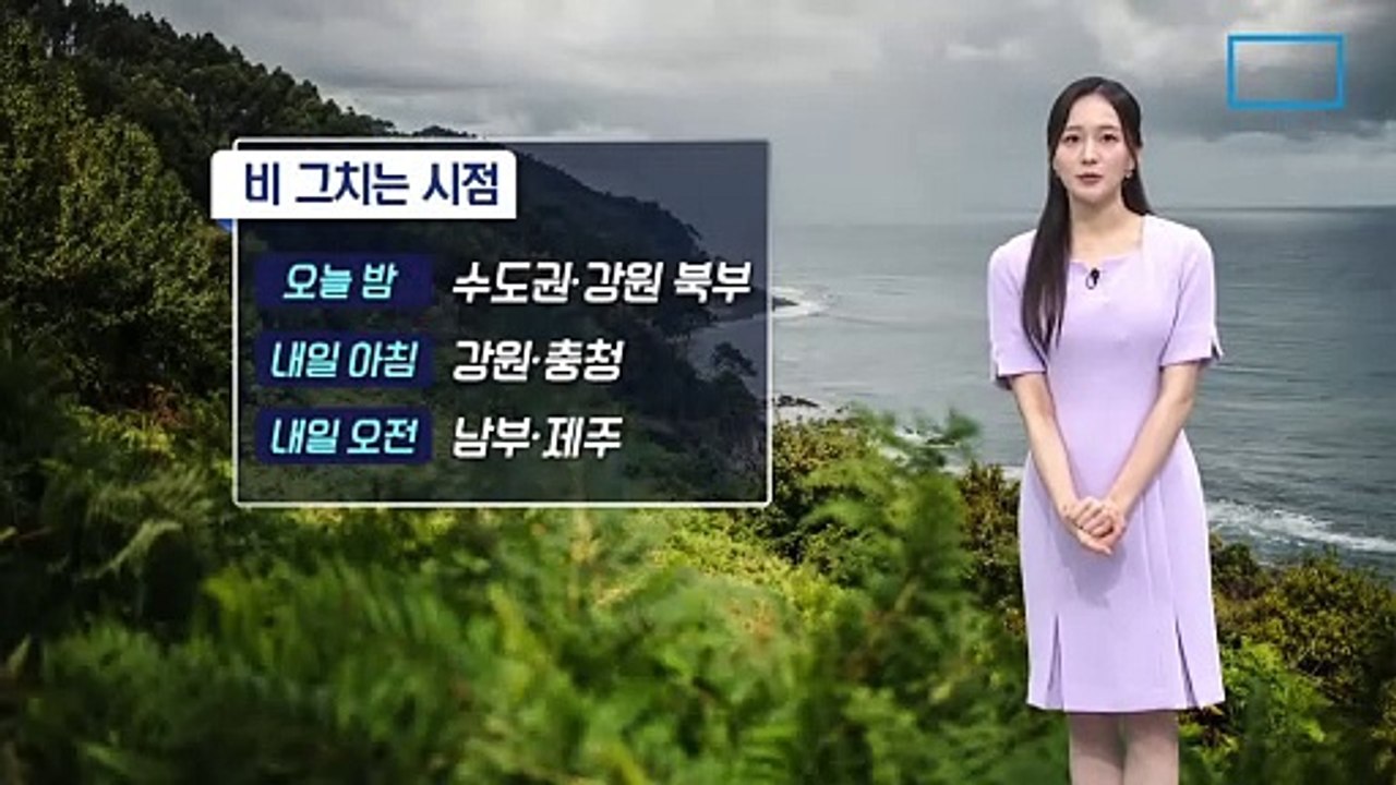 [날씨]밤사이 남해안·제주 강한 장맛비