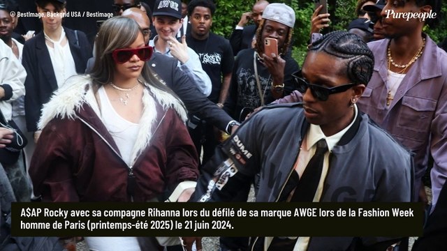 PHOTOS Rihanna soutient ASAP Rocky pour sa première collection surprise à Paris, elle annonce deux grandes nouvelles !