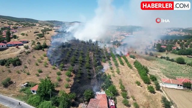 Kula'daki makilik alan yangını korkuttu