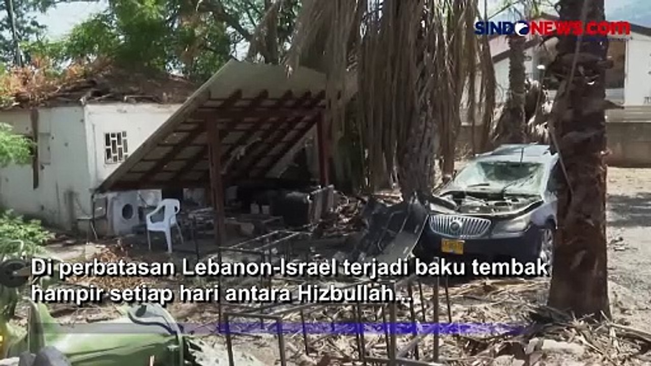 Warga di Perbatasan Lebanon Menyisir Puing Bangunan akibat Serangan Israel