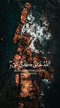 اللَّهُ خَالِقُ كُلِّ شَيْءٍ وهُوَ عَلَى كُلِّ شَيْءٍ وَكِيلٌ (1)