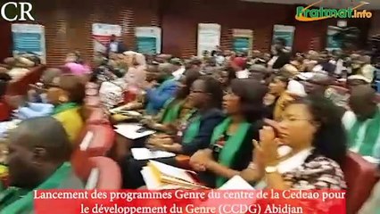 Lancement programme Genre de la Cedeao