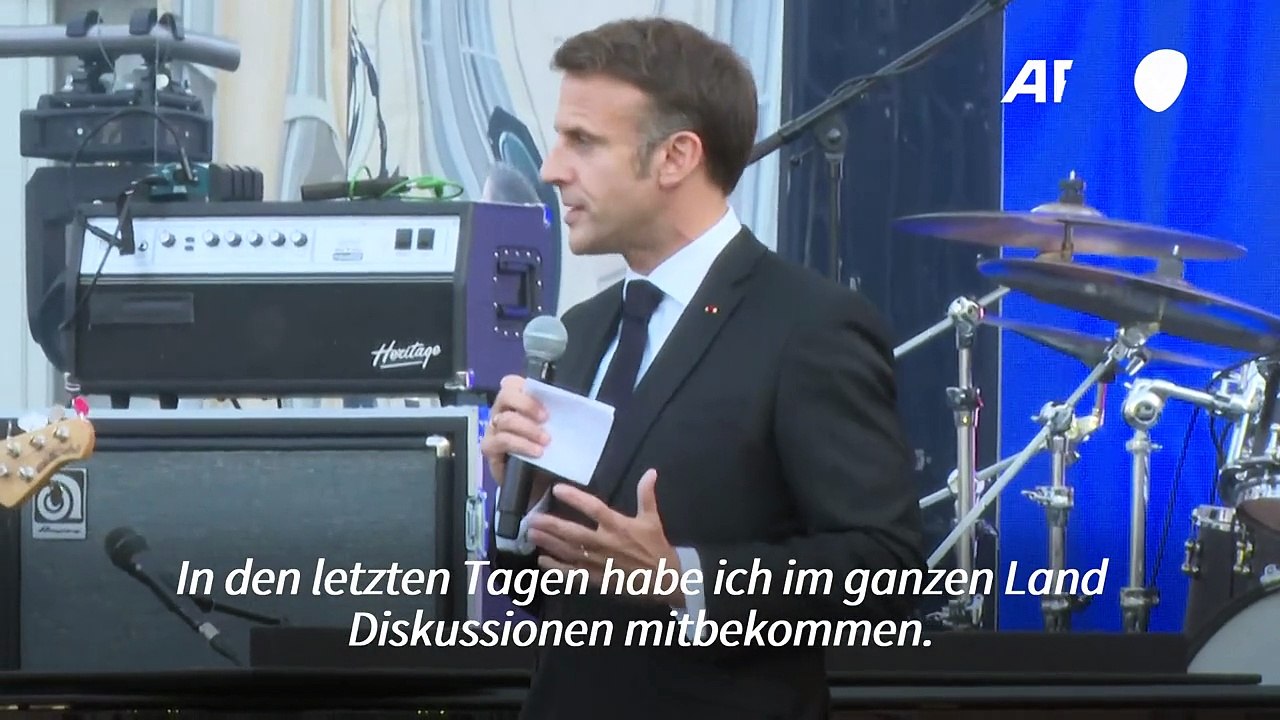 Macron zur Neuwahl: 'Es gibt keinen Grund, Angst zu haben'