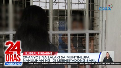 29-anyos na lalaki sa Muntinlupa, nahulihan ng 'di lisensiyadong baril | 24 Oras Weekend