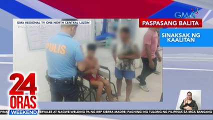 Descargar video: Menor de edad, sinaksak ng kaalitan | Binaril na PCG | Dalawang lalaki, arestado dahil sa umano'y robbery extortion | 24 Oras Weekend