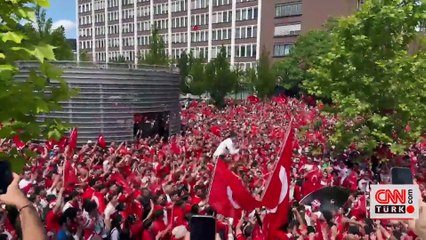Almanya’da Türkiye coşkusu sokaklara taştı! A Millî destek başladı