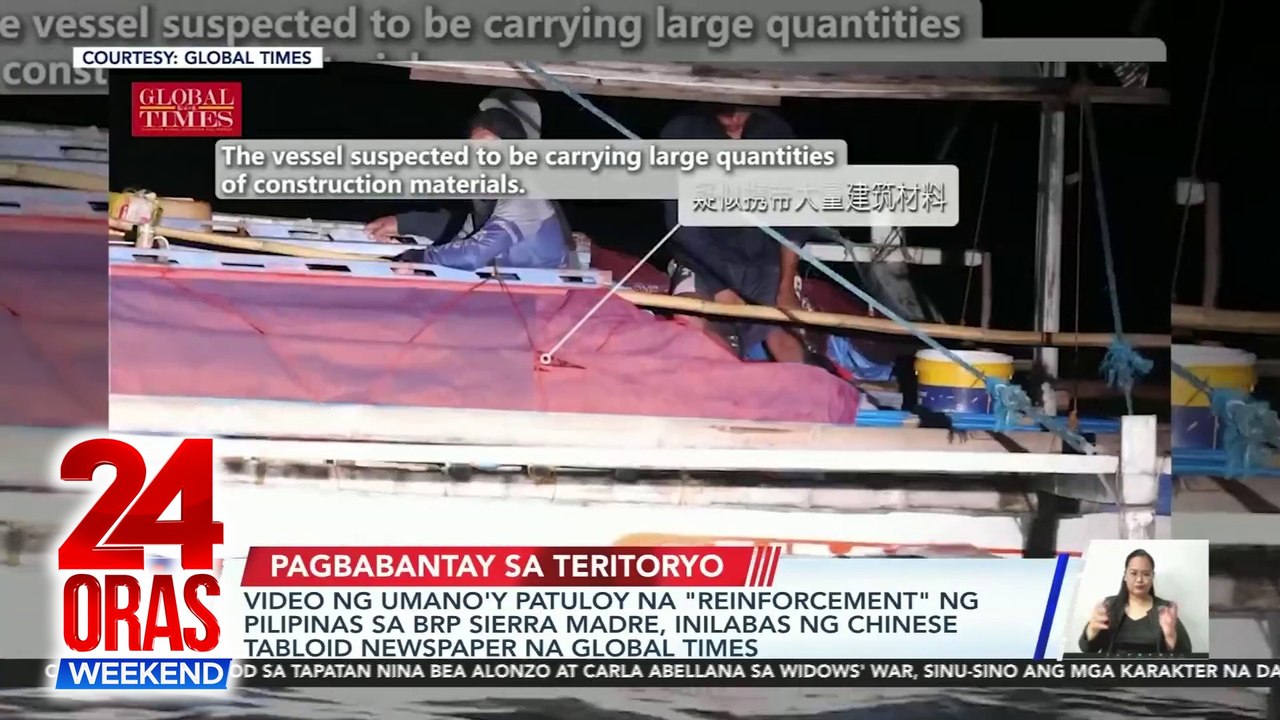 24 Oras Weekend Part 2- "Reinforcement" sa BRP Sierra Madre; MPV nang-araro; Sendoff sa Pinoy Paris olympians; atbp.