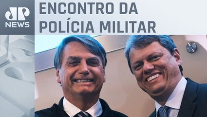 Bolsonaro e Tarcísio se reúnem em São Paulo para 1º congresso político