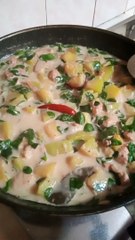 GINATAANG KALABASA AT MALUNGGAY ! 