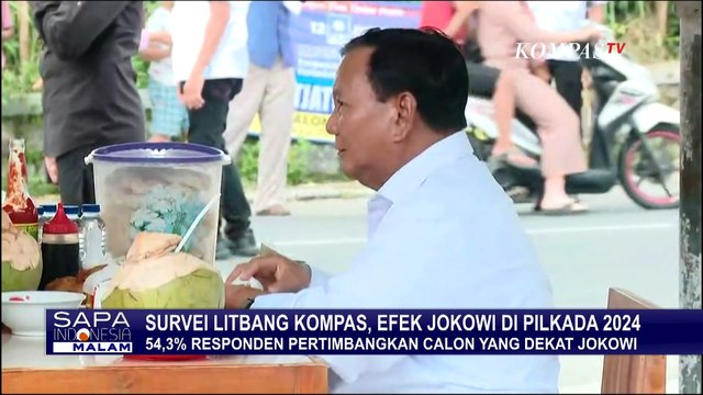 Survei Litbang Kompas: 54,3 Persen Responden Pertimbangkan Calon yang Dekat Jokowi di Pilkada
