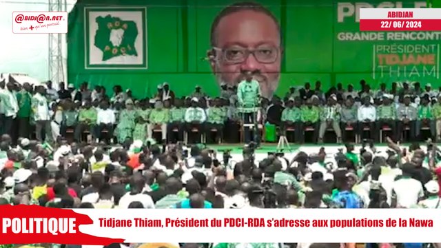 Tidjane Thiam, Président du PDCI RDA s’adresse aux populations de la Nawa