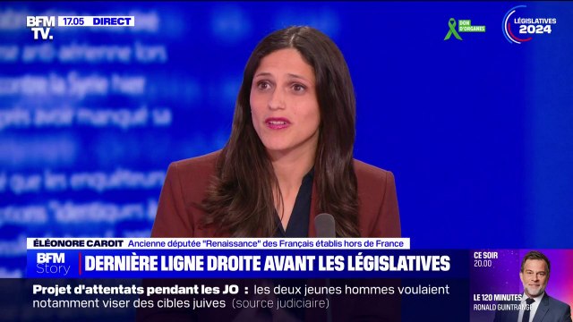 Éléonore Caroit (Renaissance), à propos du Nouveau Front populaire: C'est évident que ce bloc va éclater