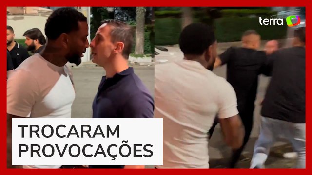 Nego do Borel leva tapa na cara do filho de Otávio Mesquita durante briga em SP