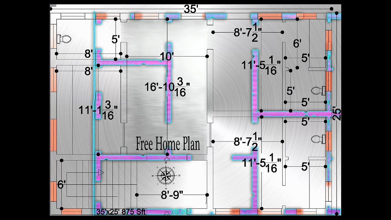 35x25 Home Plan 376