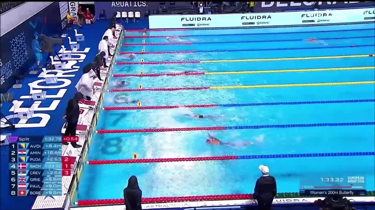 Lana Pudar i Iman Avdic 200m delfin polufinale