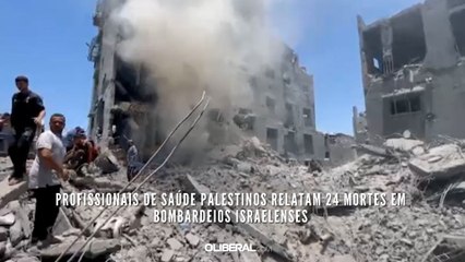 Profissionais de saúde palestinos relatam 24 mortes em bombardeios israelenses