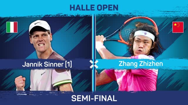 World No.1 Sinner continues sparkling form at Halle