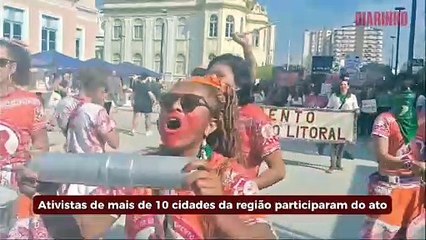 300 pessoas se manifestam na Hercílio Luz contra o “PL do Aborto”