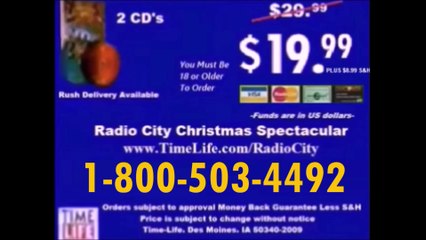 Time Life Radio City Christmas Spectacular Commercial｜2008