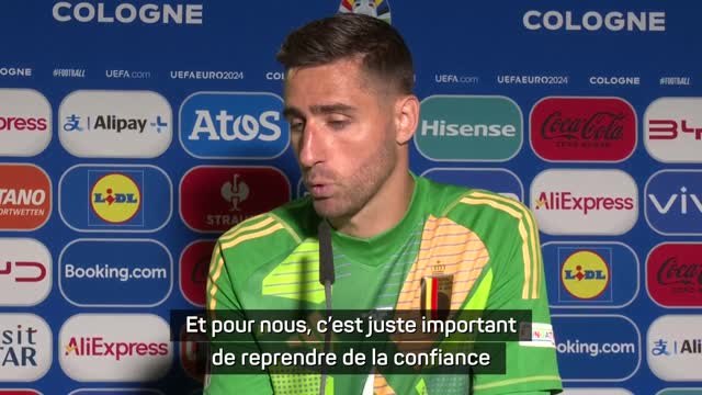 Belgique - Casteels : Important de reprendre de la confiance avant le troisième match