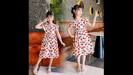 Latest elegant girls’ dress models from 8 to 14 years old, summer 2024, top