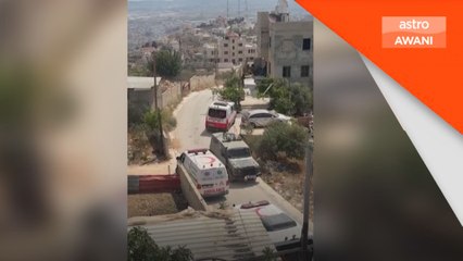 Tentera Israel ikat lelaki Palestin cedera di depan Jeep sambil memandu