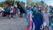 Aficionados del Tri comienzan a pintar de verde el NRG Stadium de Houston en su debut en la Copa América