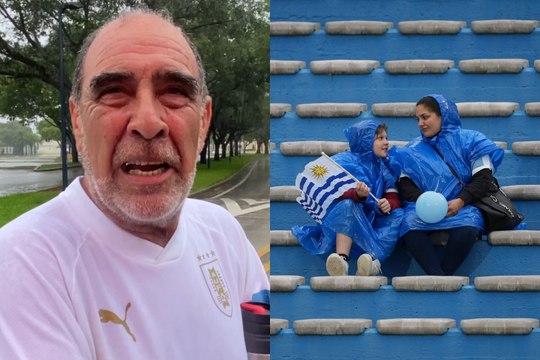 Ni la lluvia detiene a los aficionados de Uruguay en la Copa América 2024
