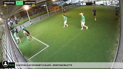 Faute de Alec de Bonet d'Oléon - SPORTING BELETTE