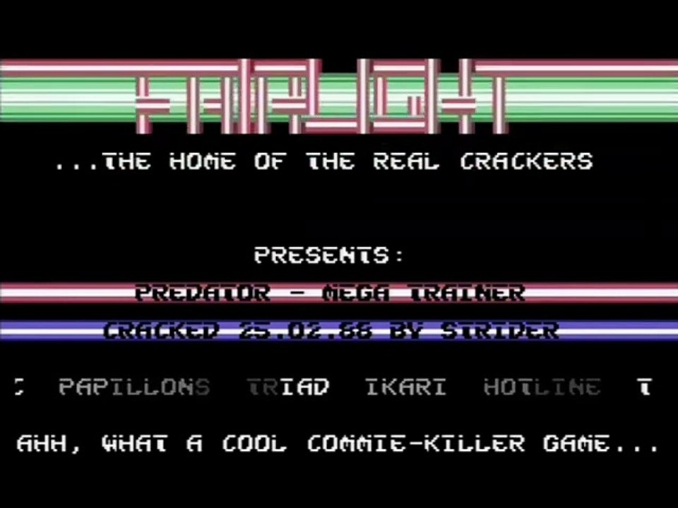 C64 Cracktro - Predator by Fairlight