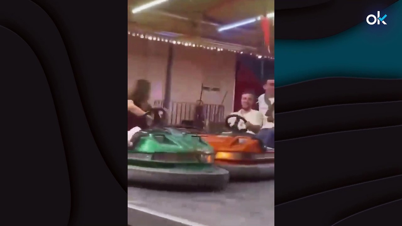 La princesa Leonor, pillada en los coches de choque de las fiestas de Jaca con amigos