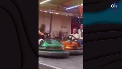 La princesa Leonor, pillada en los coches de choque de las fiestas de Jaca con amigos