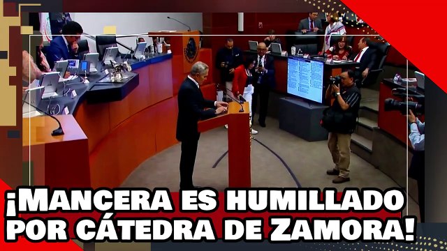 ¡VEAN! ¡Mancera es humillado por la cátedra de Zamora por no querer la reforma al poder judicial!