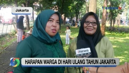 Télécharger la video: Sederet Harapan Warga Terkait HUT ke-497 Kota Jakarta