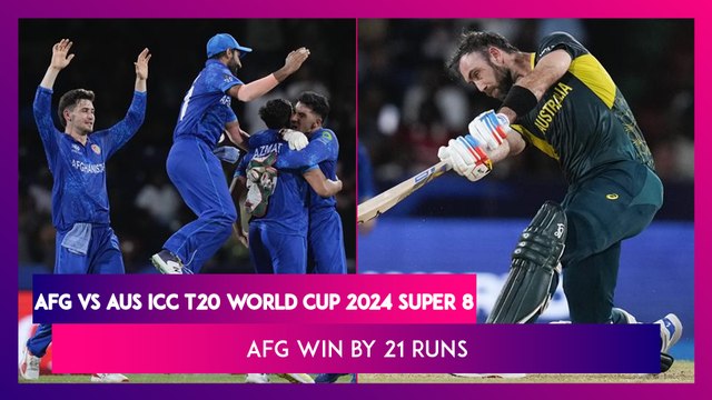 AFG vs AUS ICC T20 World Cup 2024 Super 8 Stat Highlights: Afghanistan Stun Australia