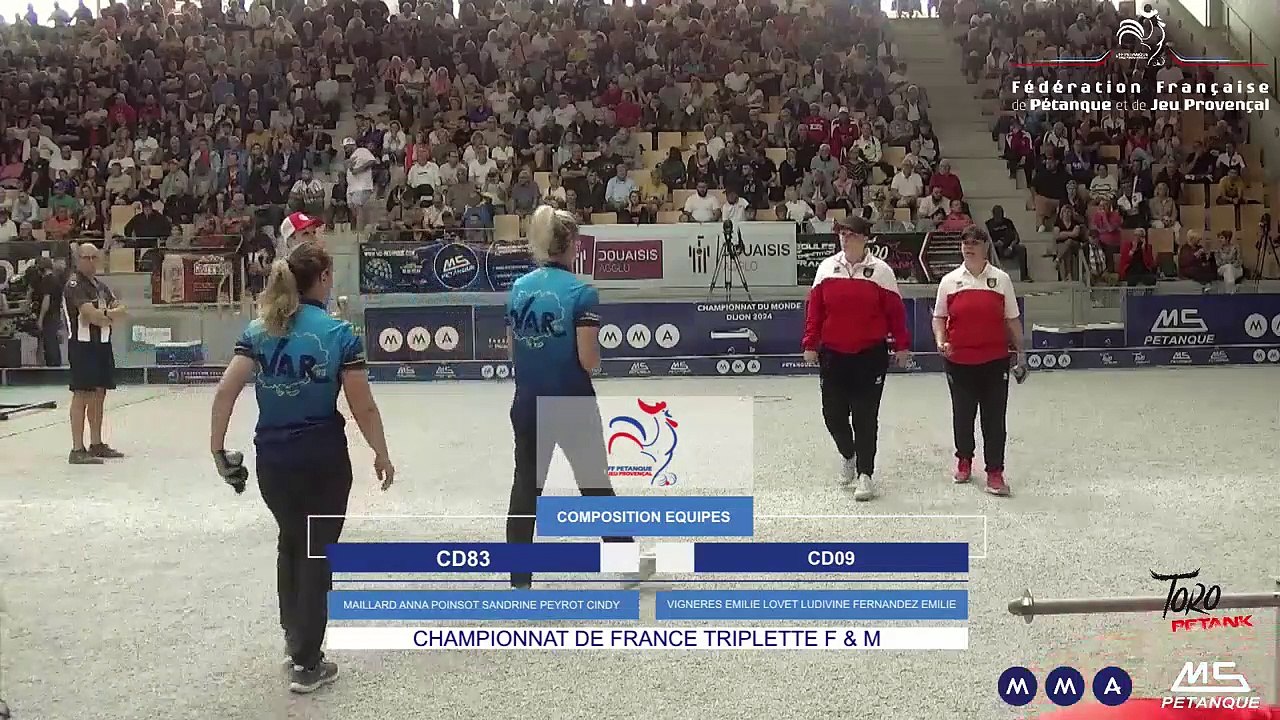 CHAMPIONNATS DE FRANCE X3 F - DOUAISIS 2024 1/2 CD83 VS CD09