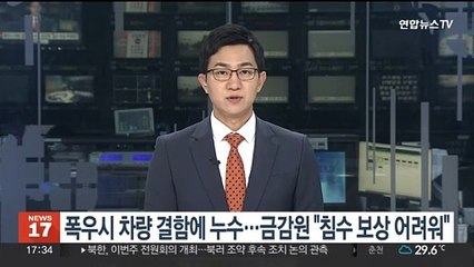 폭우시 차량 결함에 누수…금감원 "침수 보상 어려워"